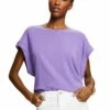 Edc By Esprit Basic T-Shirt - Purple