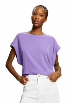 Edc By Esprit Basic T-Shirt - Purple