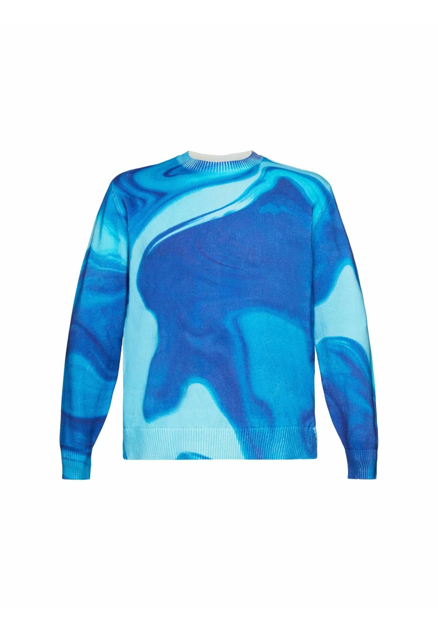 ESPRIT Mit Allover-Muster - Jumper - Blue 6 ESPRIT Mit Allover-Muster - Jumper - Blue - Image 6