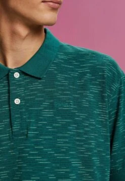 ESPRIT Mit Feinen Streifen - Polo Shirt - Emerald Green -Esprit Sales Store cec98d0df06744e499c31247a0a2b7d0