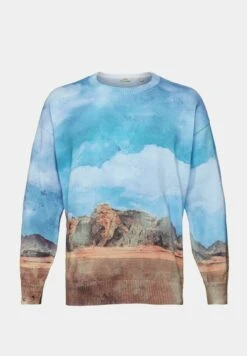 ESPRIT Mit Digitalem Allover-Landschafts Print - Jumper - Turquoise -Esprit Sales Store cff1abcea73b42c988e97683a7dbe9d7