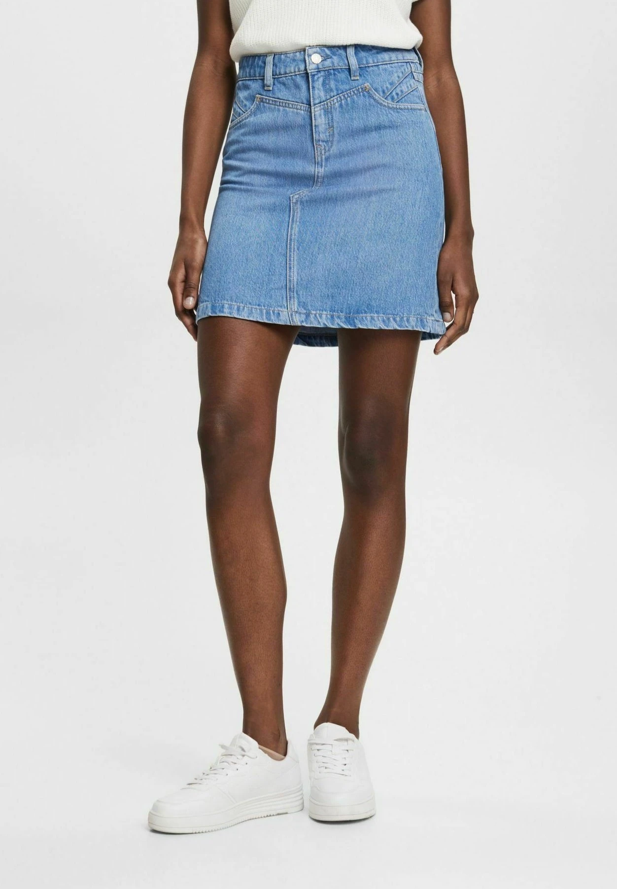 ESPRIT Sus Mr- Mini Skirt - Blue Light Washed 1 ESPRIT Sus Mr- Mini Skirt - Blue Light Washed