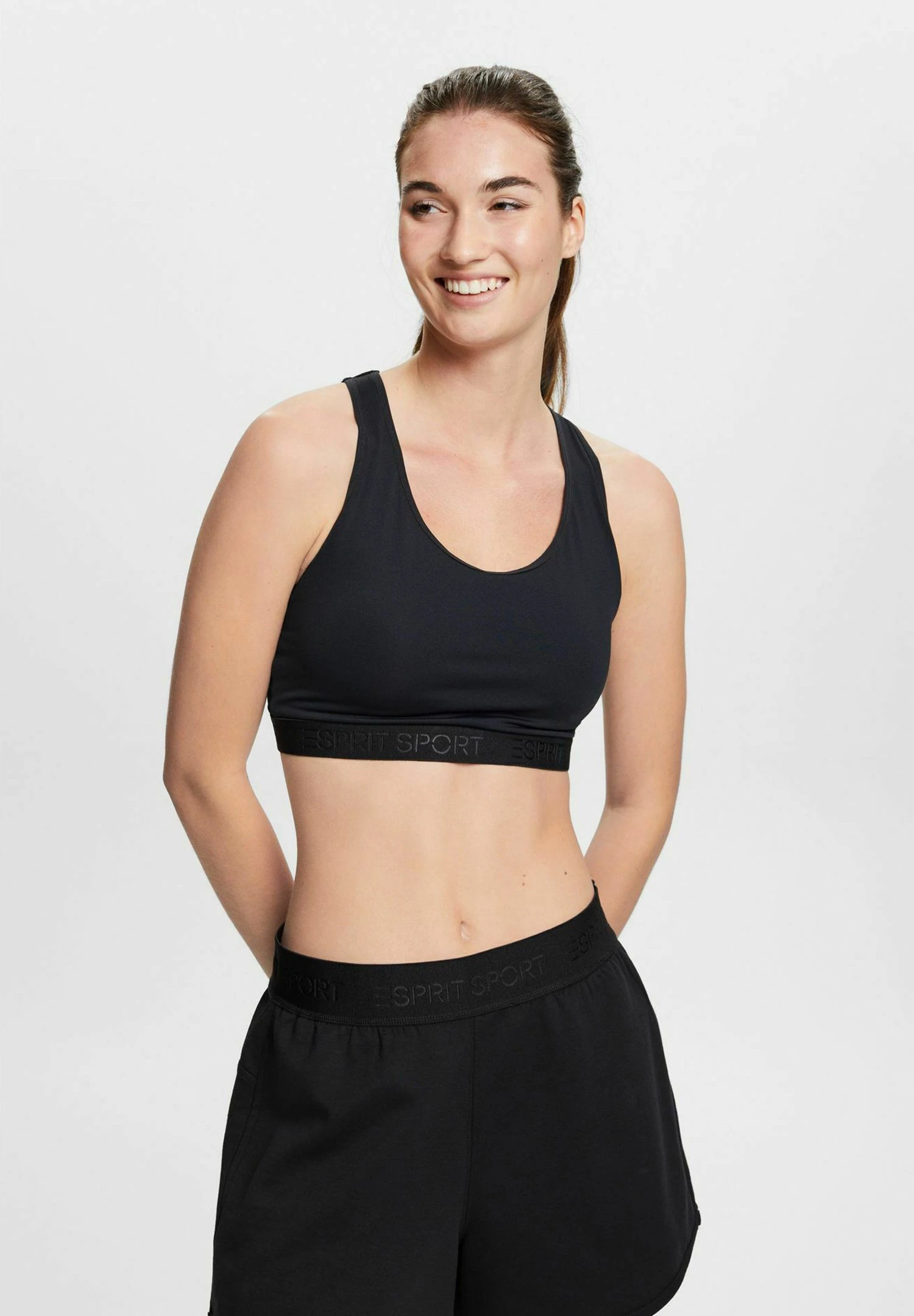 Light Support Sports Bra - Black 1 Light Support Sports Bra - Black