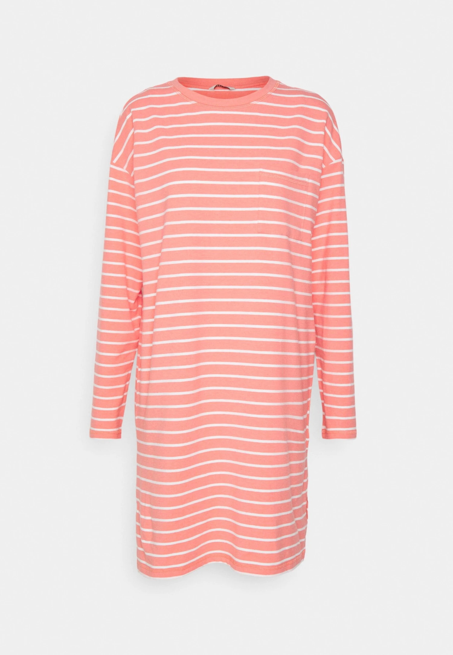 ESPRIT Y/D Stripe Long Slv - Nightie - Coral 5 ESPRIT Y/D Stripe Long Slv - Nightie - Coral - Image 5