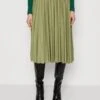 ESPRIT Plissee Skirt - Pleated Skirt - Light Khaki