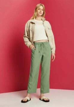 Edc By Esprit Shiny - Trousers - Pale Khaki 13 Edc By Esprit Shiny - Trousers - Pale Khaki -Esprit Sales Store d8eee36ecffe4230b7161e65805e5175