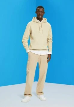 ESPRIT Mit Logo-Print Auf Der Brust - Hoodie - Beige -Esprit Sales Store d8f4b746a9684e9bad7a65057a9c9a14