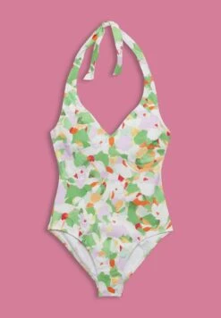 ESPRIT Recycelt Gemusterter Mit Bügel-Cups - Swimsuit - Green -Esprit Sales Store dcad60abb3034be3b61cbc05a1245f92