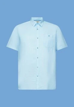ESPRIT Kurzarm Mit Hahnentrittmuster - Shirt - Turquoise -Esprit Sales Store dd2a409a15da47279a64878c76fc1add