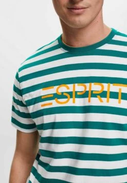 ESPRIT Gestreiftes - Print T-Shirt - Emerald Green -Esprit Sales Store dd57628c2915420b80c0d8a2bdc4c13e