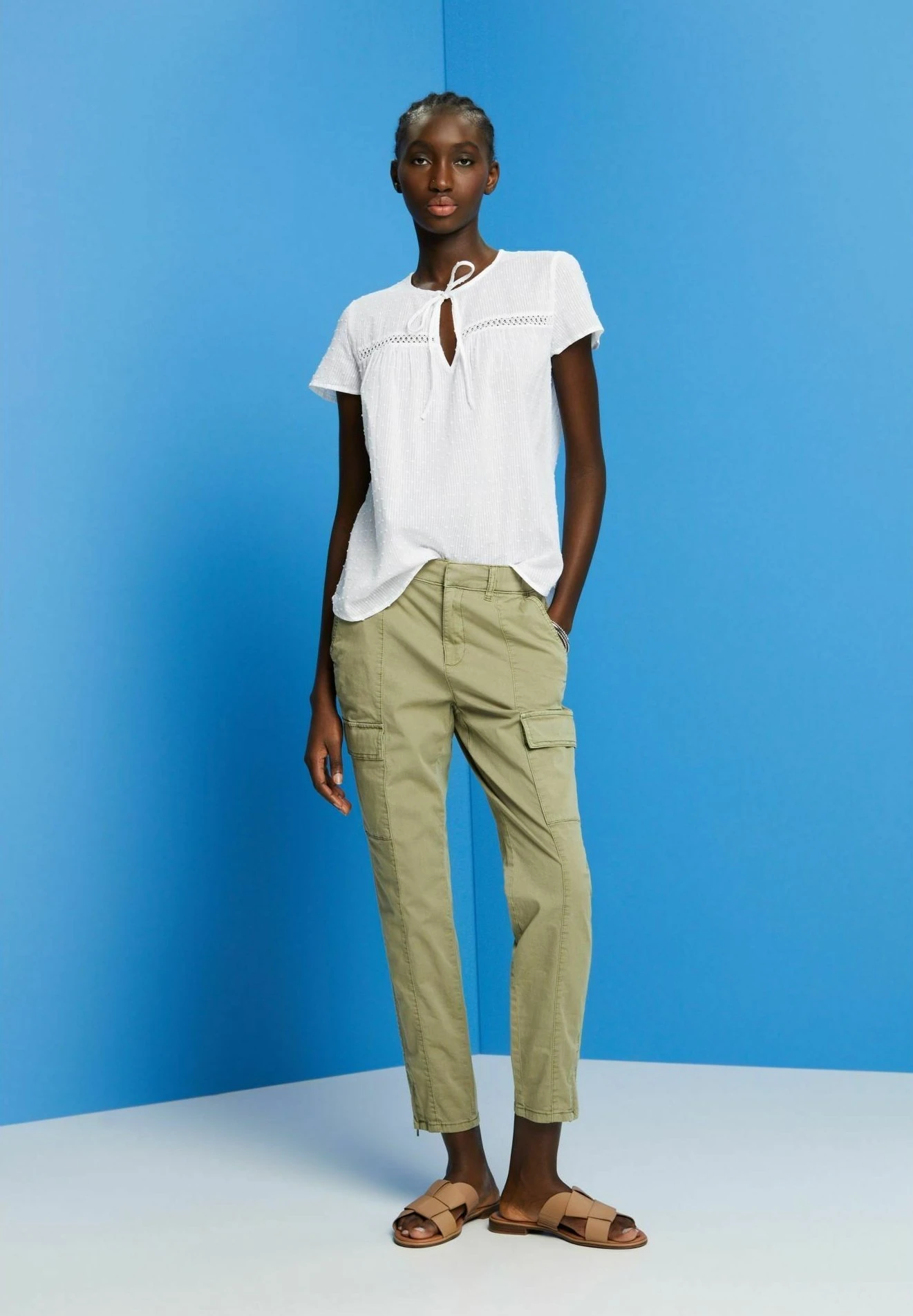 ESPRIT Mit Bindedetail - Blouse 1 ESPRIT Mit Bindedetail - Blouse