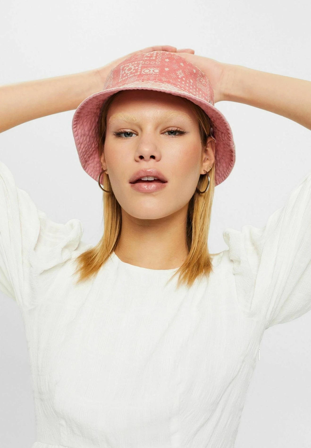 ESPRIT Mit Allover Print - Hat - Pink 1 ESPRIT Mit Allover Print - Hat - Pink