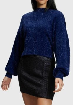 ESPRIT Flauschiger Metallic - Jumper - Navy