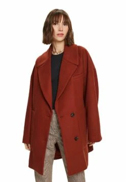 ESPRIT Short Coat - Rust Brown -Esprit Sales Store e49f946bd7b247f7ba6b4cca2cdf98bb