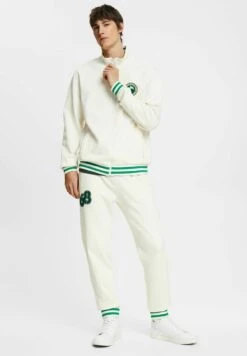 ESPRIT Style Mit Delfinlogoaufnäher - Tracksuit Bottoms - Off White -Esprit Sales Store e505fa819b2c4747bd8ebccc8cca58a9