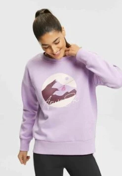Mit Front-Print - Sweatshirt - Violet
