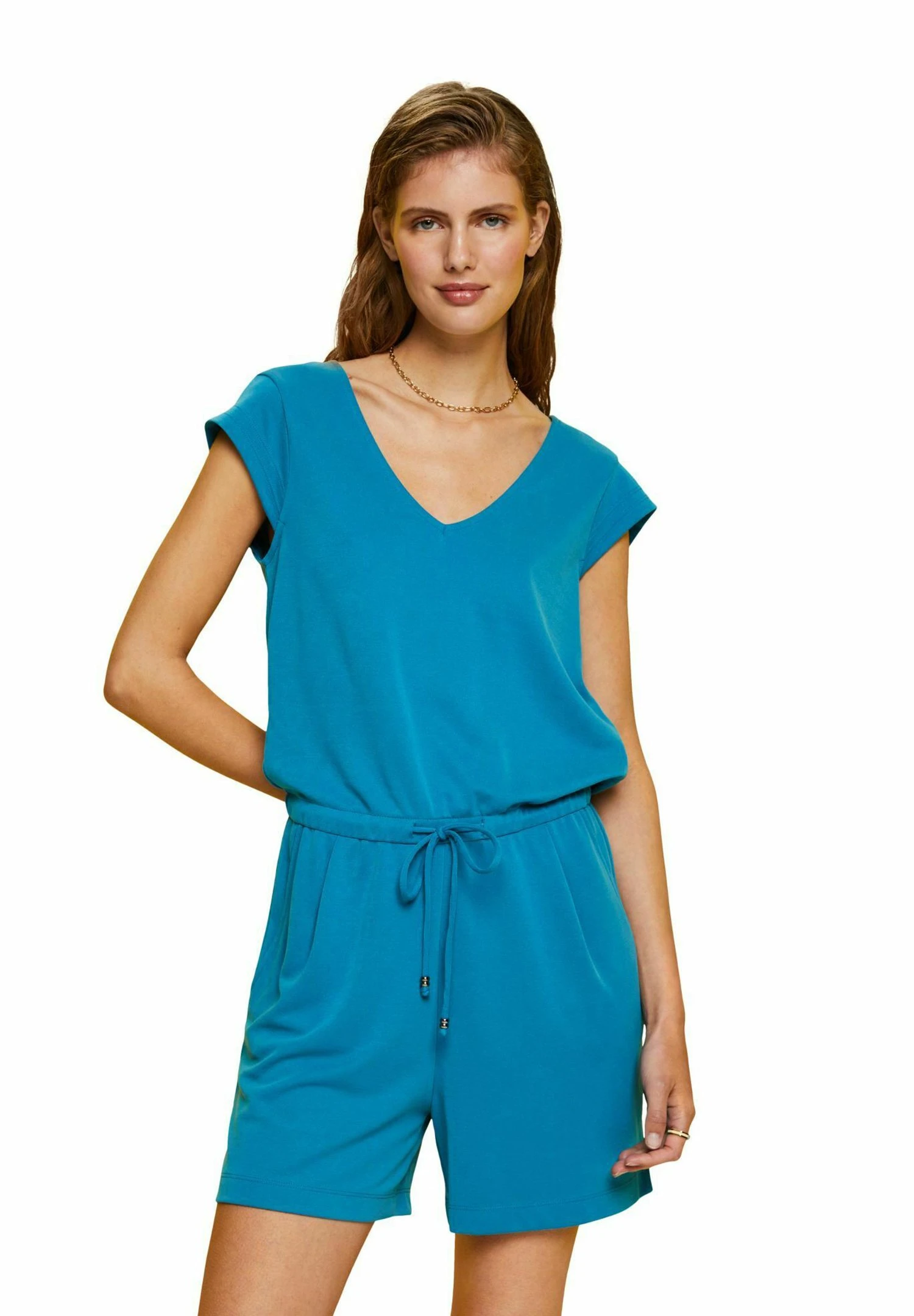 ESPRIT Overalls- Jumpsuit - Dark Turquoise 1 ESPRIT Overalls- Jumpsuit - Dark Turquoise