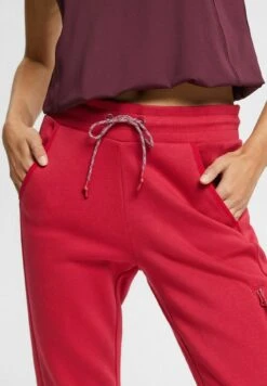 ESPRIT Mit Tasche Am Bein - Tracksuit Bottoms - Cherry Red -Esprit Sales Store edc334ad476b445cbd62abdadddf1af0