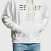 ESPRIT Im Flicken-Look - Hoodie - White