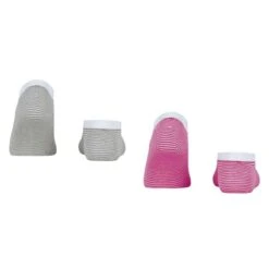 Esprit Allover Stripe 2 Pack Sneaker Socks - Pink/Grey -Esprit Sales Store esprit allover stripe 2 pack sneaker socks pinkgrey 31930947
