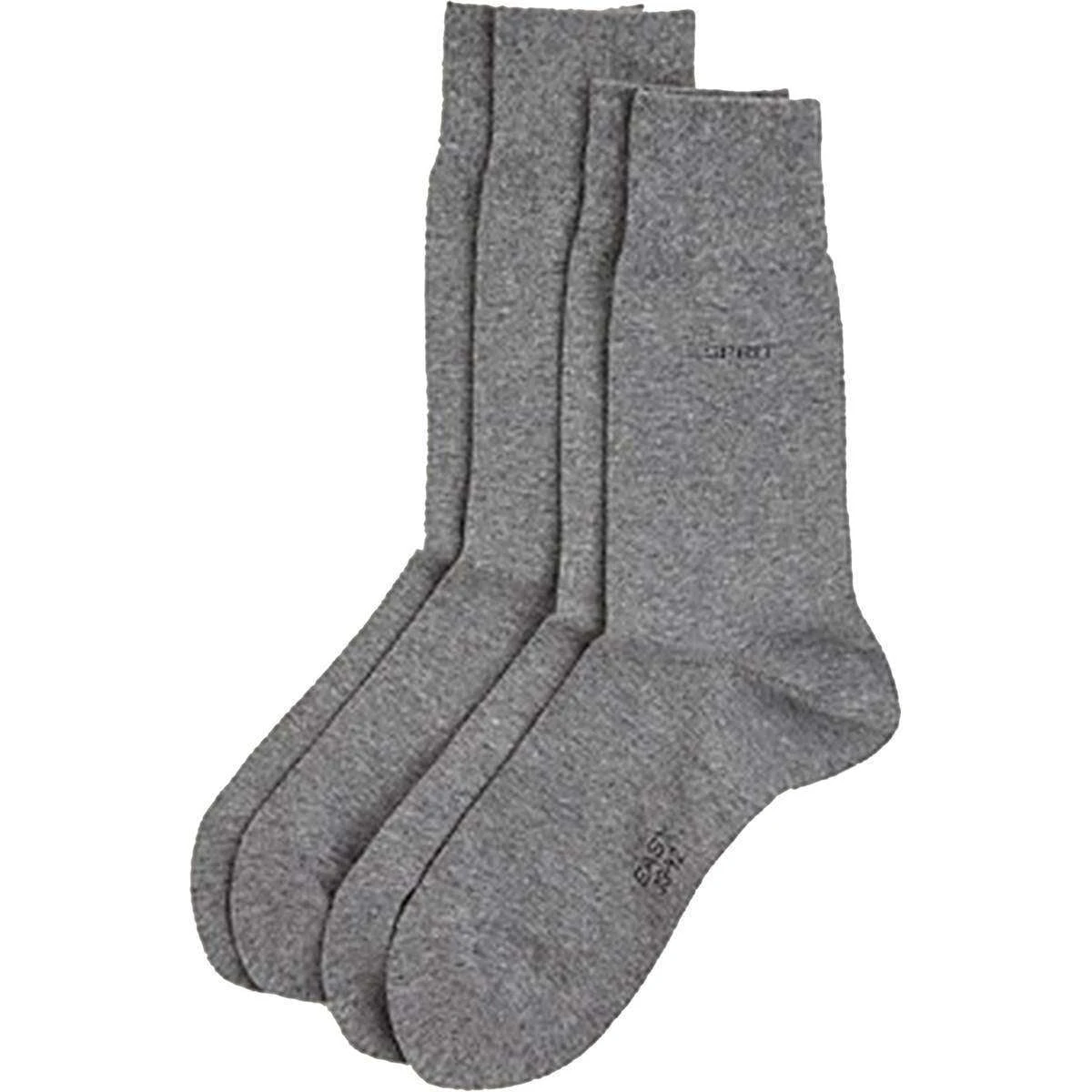 Esprit Basic Soft Cuff 2 Pack Socks - Light Grey 1 Esprit Basic Soft Cuff 2 Pack Socks - Light Grey