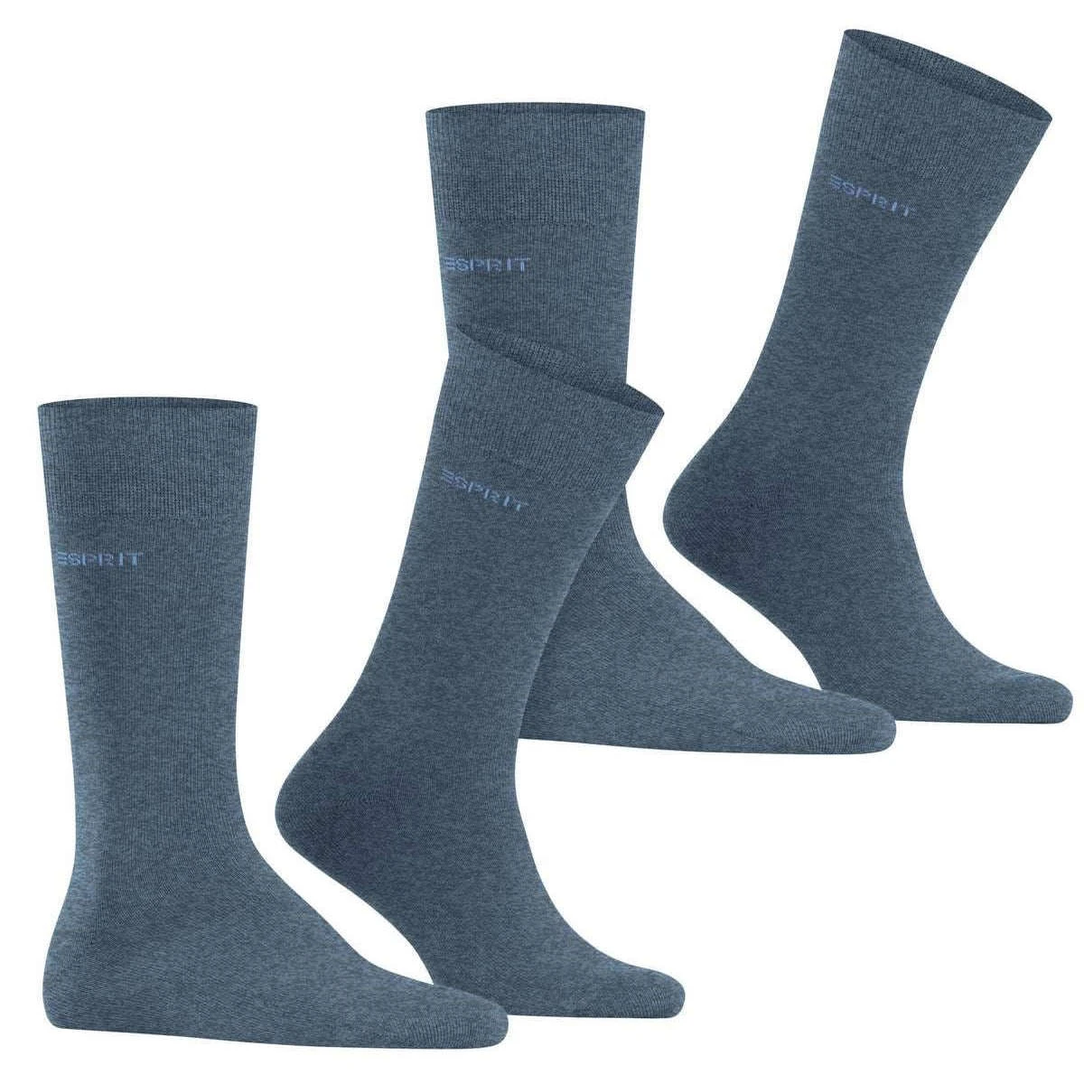 Esprit Basic Uni 2 Pack Socks - Light Denim Blue 2 Esprit Basic Uni 2 Pack Socks - Light Denim Blue - Image 2