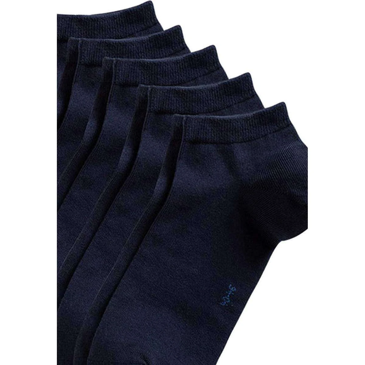 Esprit Block Coloured Sneaker 5 Pack Socks - Marine Navy 2 Esprit Block Coloured Sneaker 5 Pack Socks - Marine Navy - Image 2