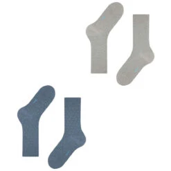 Esprit Fine Dot 2 Pack Socks - Light Denim Blue -Esprit Sales Store esprit fine dot 2 pack socks light denim blue 31934919