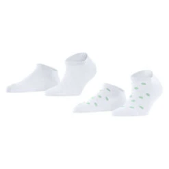 Esprit Mesh Dot 2 Pack Sneaker Socks - Raw White