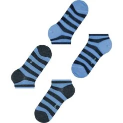 Esprit Mesh Stripe 2 Pack Sneaker Socks - Blue -Esprit Sales Store esprit mesh stripe 2 pack sneaker socks blue 31021209