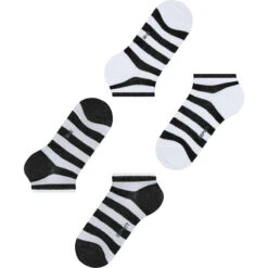 Esprit Mesh Stripe 2 Pack Sneaker Socks - White -Esprit Sales Store esprit mesh stripe 2 pack sneaker socks white 31021228
