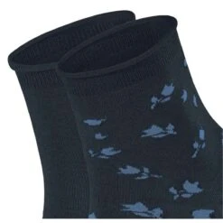 Esprit Mini Flower 2 Pack Socks - Marine Navy -Esprit Sales Store esprit mini flower 2 pack socks marine navy 31021242