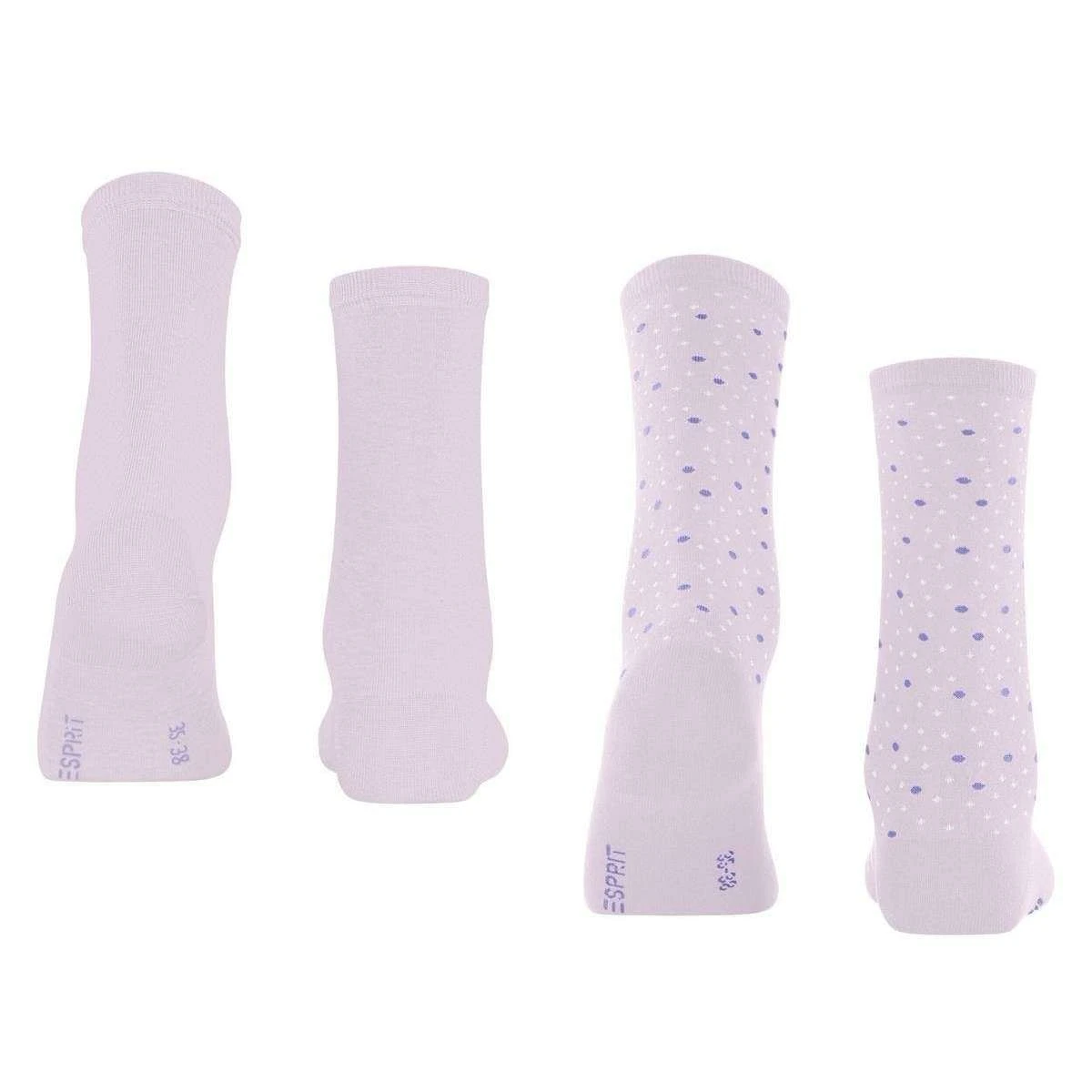 Esprit Playful Dot 2 Pack Socks - Anemone Pink 3 Esprit Playful Dot 2 Pack Socks - Anemone Pink - Image 3