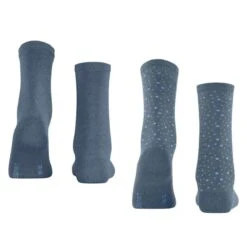 Esprit Playful Dot 2 Pack Socks - Light Denim Blue -Esprit Sales Store esprit playful dot 2 pack socks light denim blue 31932122