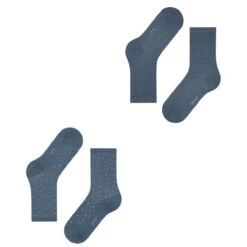 Esprit Playful Dot 2 Pack Socks - Light Denim Blue -Esprit Sales Store esprit playful dot 2 pack socks light denim blue 31932124