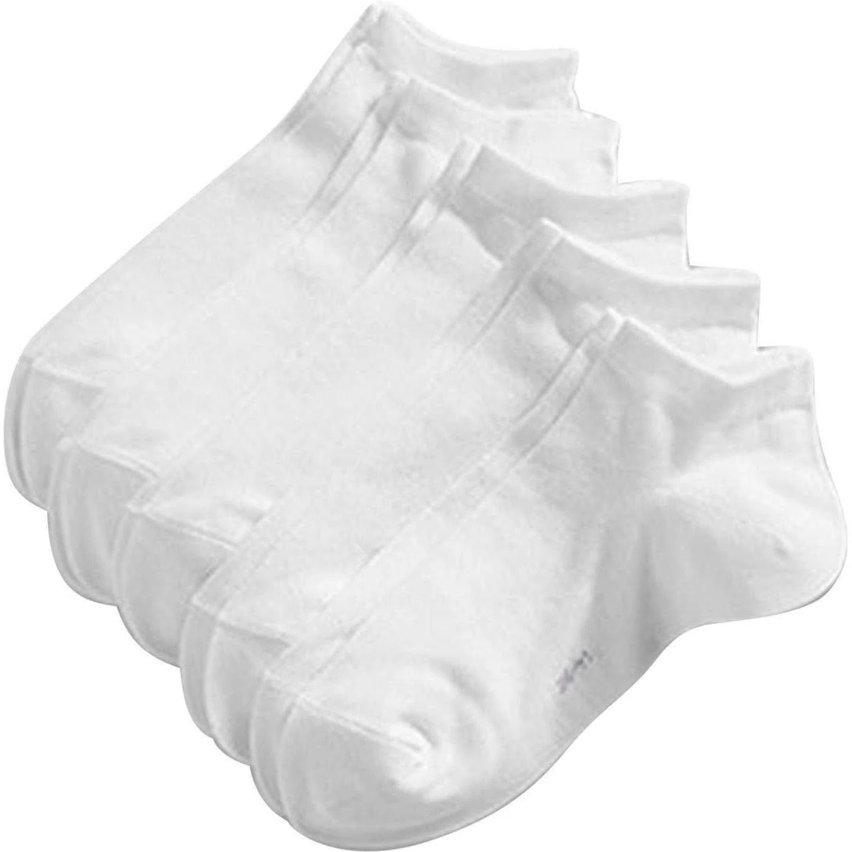 Esprit Solid Block Colour Sneaker 5 Pack Socks - White 1 Esprit Solid Block Colour Sneaker 5 Pack Socks - White