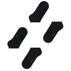Esprit Solid High 2 Pack No Show Socks - Black -Esprit Sales Store esprit solid high 2 pack no show socks black 31935007