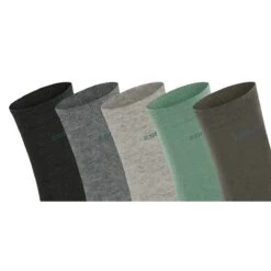Esprit Solid Mix 5 Pack Socks - Green/Grey Mix -Esprit Sales Store esprit solid mix 5 pack socks greengrey mix 31935120