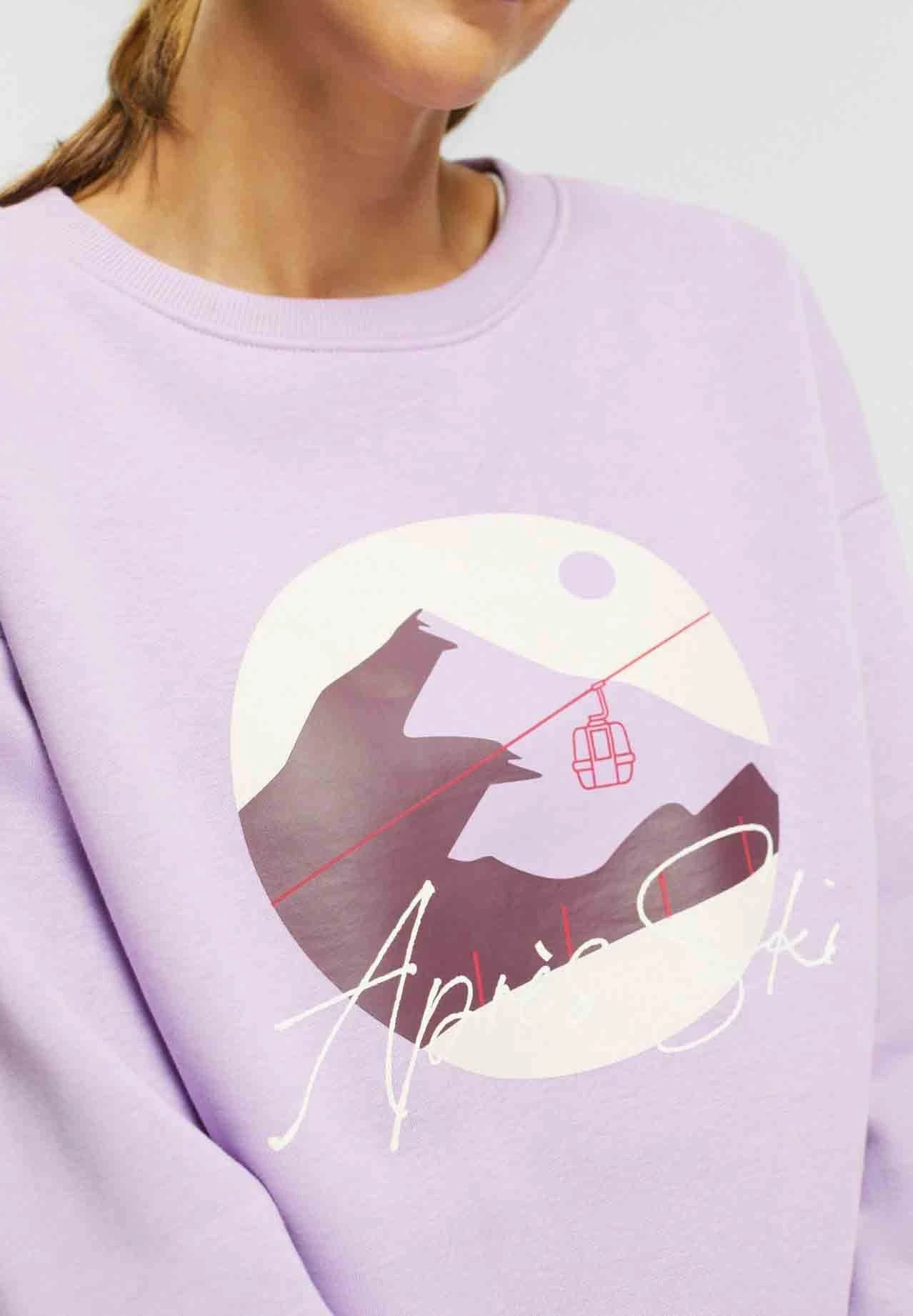 Mit Front-Print - Sweatshirt - Violet 4 Mit Front-Print - Sweatshirt - Violet - Image 4