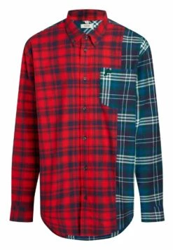 ESPRIT Mit Karo-Patchwork - Shirt - Red