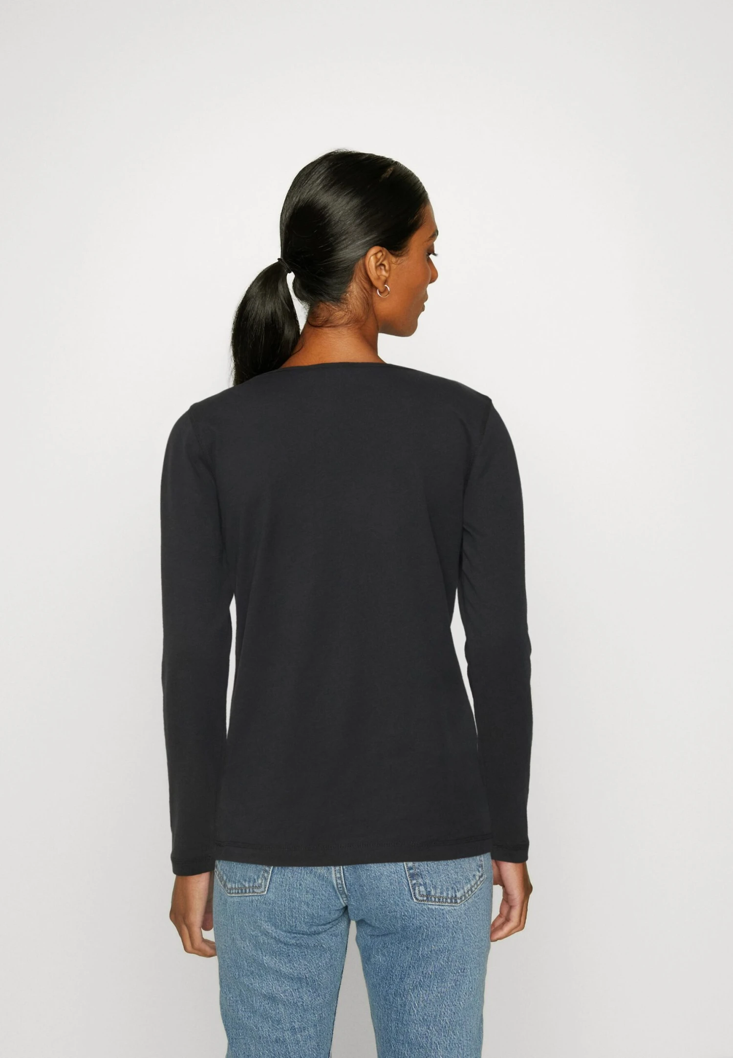 ESPRIT Boat Neck- Long Sleeved Top - Black 3 ESPRIT Boat Neck- Long Sleeved Top - Black - Image 3