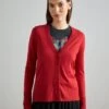 ESPRIT Button Cardigan - Cardigan - Dark Red