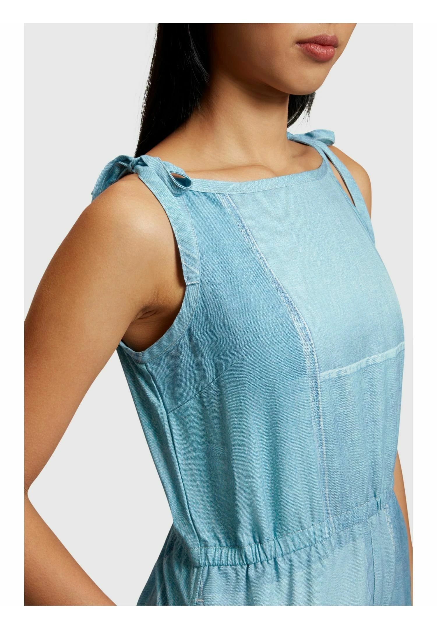 ESPRIT Mit Allover Denim-Print - Jumpsuit - Blue Medium Washed New 3 ESPRIT Mit Allover Denim-Print - Jumpsuit - Blue Medium Washed New - Image 3