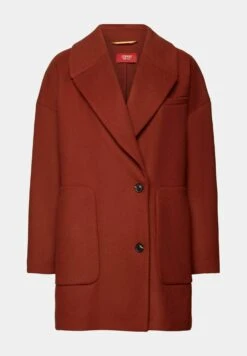 ESPRIT Short Coat - Rust Brown -Esprit Sales Store f9434cf1b2474b049d6f3f5c7fc8eb0a