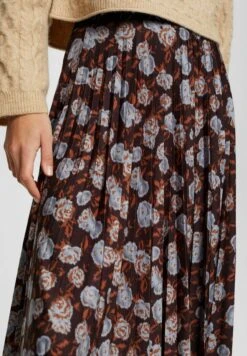 ESPRIT Gemusterter - A-Line Skirt - Black -Esprit Sales Store f9b098d5ad7b41bb88454e276bc87fd0