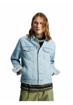 Edc By Esprit Denim Jacket - Blue Bleached -Esprit Sales Store f9c9d0c80c304d8580380c9ab5fe2e2f