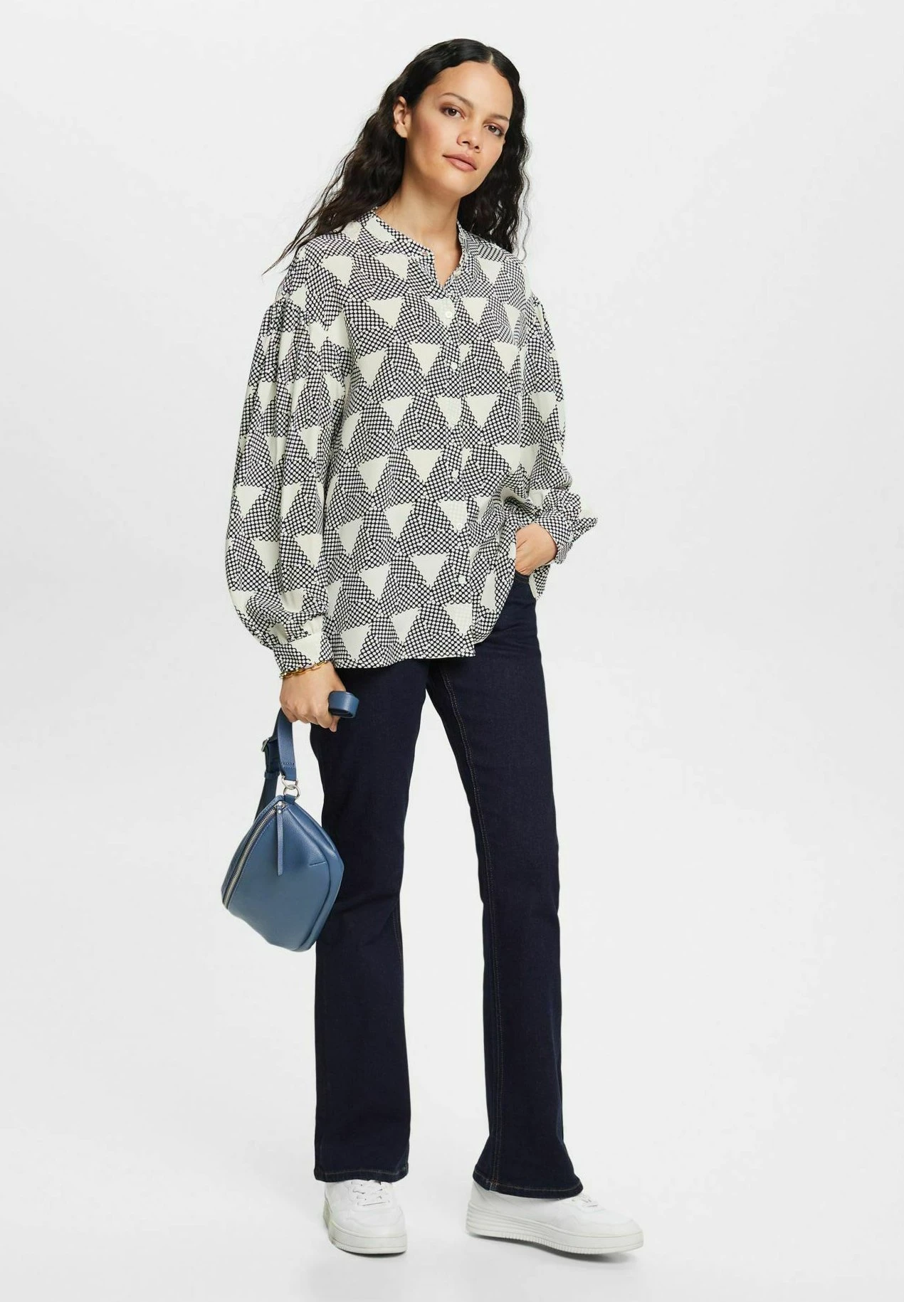 ESPRIT Button-Down Blouse - Dark Blue 2 ESPRIT Button-Down Blouse - Dark Blue - Image 2