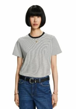 ESPRIT Mit Streifen - Print T-Shirt - Off White -Esprit Sales Store fc6e544c9fd7405084e3ff544db13fee