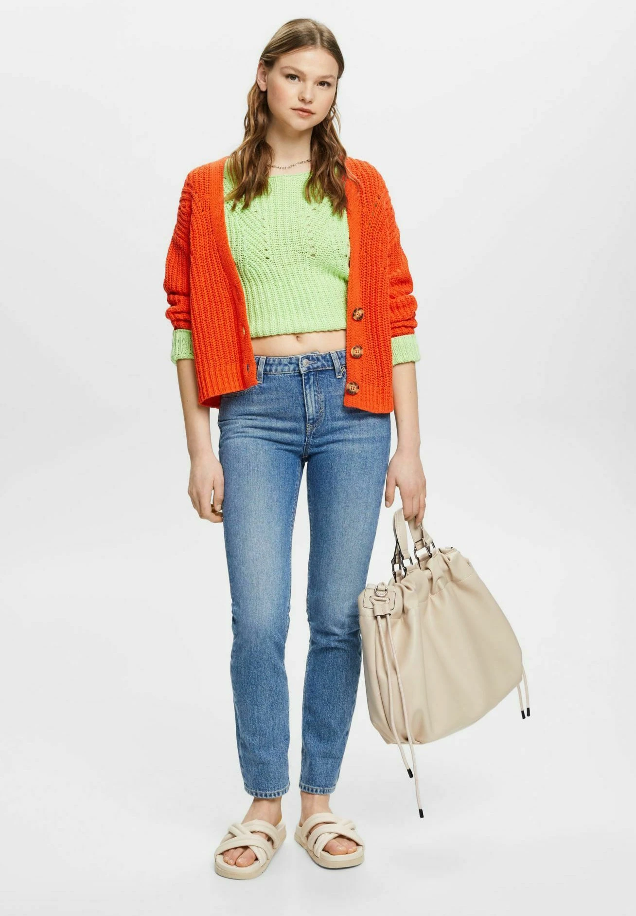 ESPRIT Mit Mittlerer Bundhöhe - Slim Fit Jeans - Blue Light Washed 2 ESPRIT Mit Mittlerer Bundhöhe - Slim Fit Jeans - Blue Light Washed - Image 2