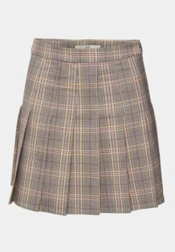 Edc By Esprit Mit Karomuster - A-Line Skirt - Beige -Esprit Sales Store fe411ad9cd6f45f4b7469e826464b313